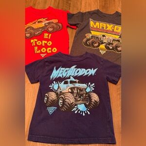3 Monster Jam T-Shirts